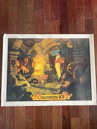 CAMPUS CHEMISTRY 101 COCA COLA, MCDONALDS FANTASY POSTER 1970'S