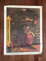 Vintage Coca-Cola Hildebrandt Brothers Campus Poster ~ FRESHMAN COUNSELING