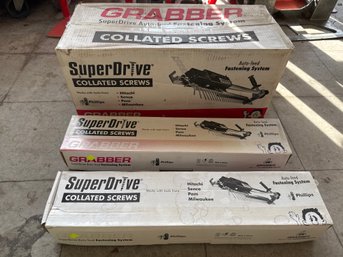 Grabber SuperDrive Auto-Feed Fastening System With Collated Screws - 3 Boxes