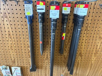Scaling Chisels And Flat Chisels For Demolition Hammer - 17 Total - Tru-Cut, Flat Chisels, Bull Point Chisels