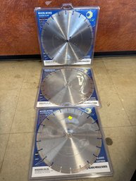 14' WHIRLWIND DIAMOND BLADE For Cutting Concrete, Masonry, Block, Brick  Stone  3 Total