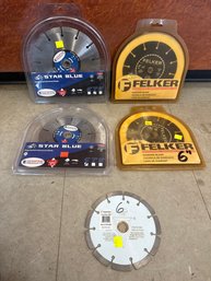 Star Blue And Felker Diamond Blade Lot