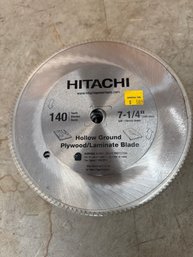 HITACHI 7-1/41' Hollow Ground Plywood/Laminate Blades - 14 Total - 140 Teeth