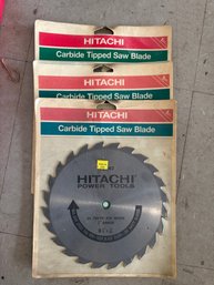 HITACHI Carbide Tipped Saw Blade - 3 Total - 24 TEETH ATB WOOD G' ARBOR