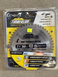 Timberline 185-505 Aluminum & Non-Ferrous 7-1/4 Dia X 50T TCG, -5 Deg, 5/8 Bore With Diamond Knockout