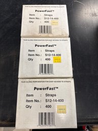 PowerFast Straps - 4 Boxes - QTY 400 Each