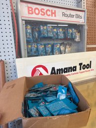 Bosch And Porter-Cable Router Bits And Accessories Lot (115 Pieces)
