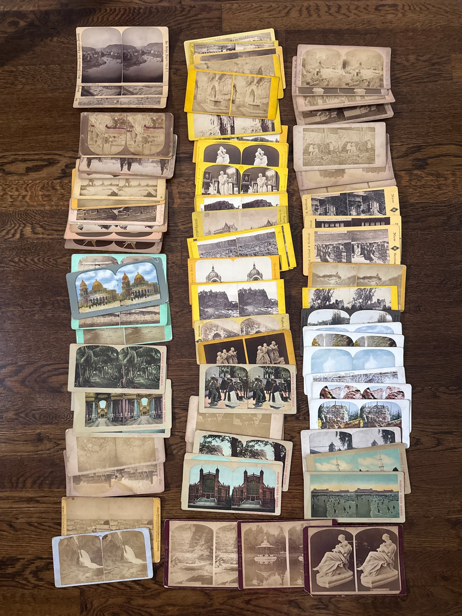 Collection Of 70 Antique & Vintage Stereoview Cards 19th To Early 20th ...
