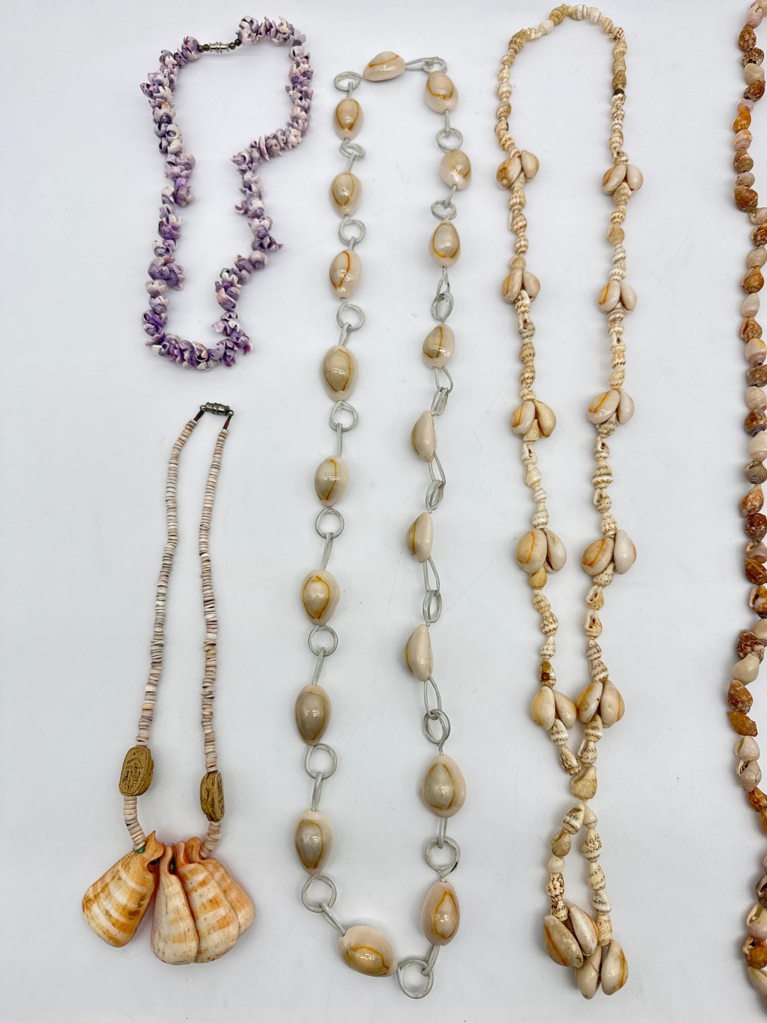 Vintage Shell & Puka Necklace Collection (Adam) #20010 | Auctionninja.com
