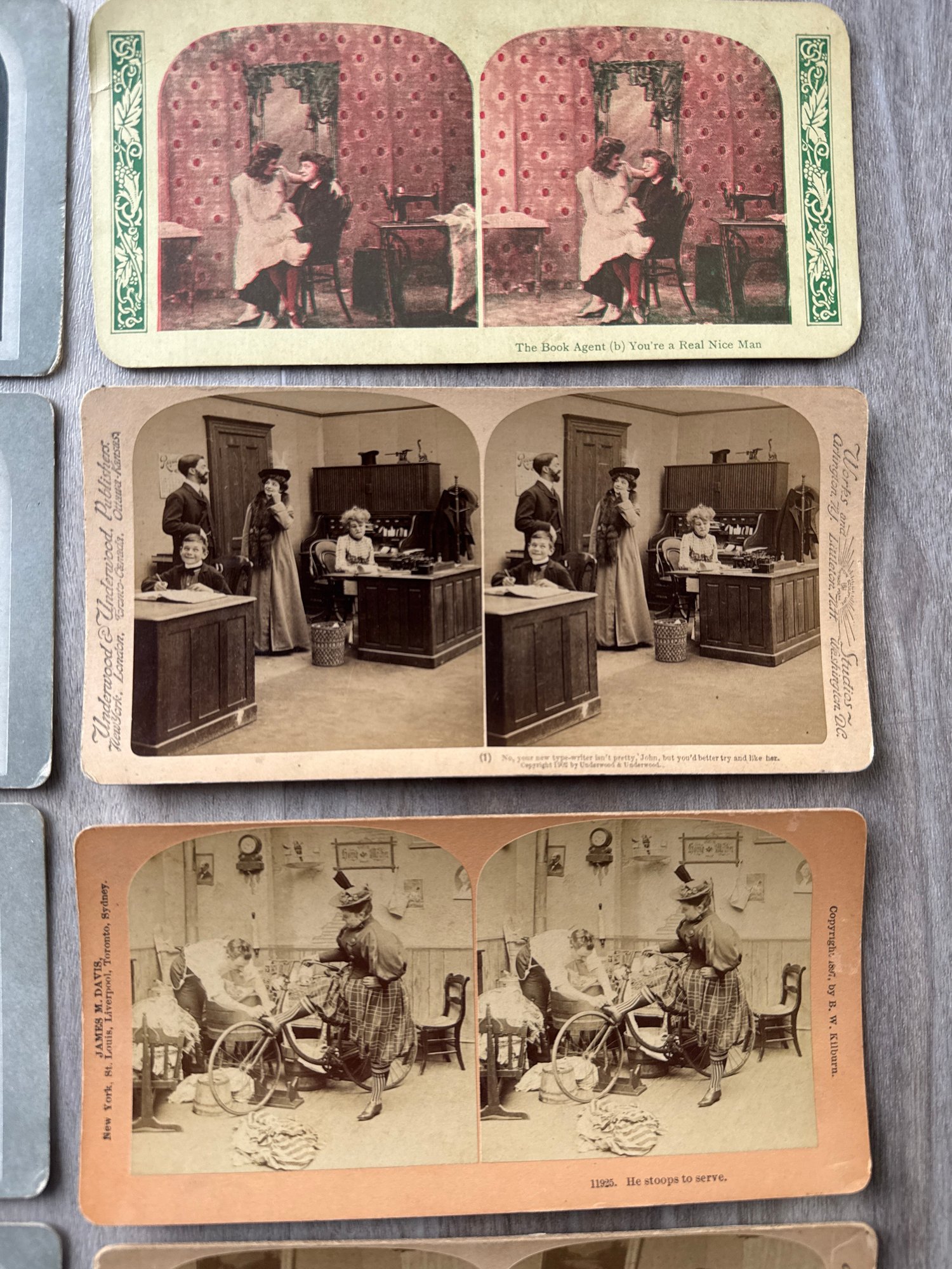 Parlor Card Collection Antique Stereoview Card Collection Magician Comedy & Victorian Parlor ...