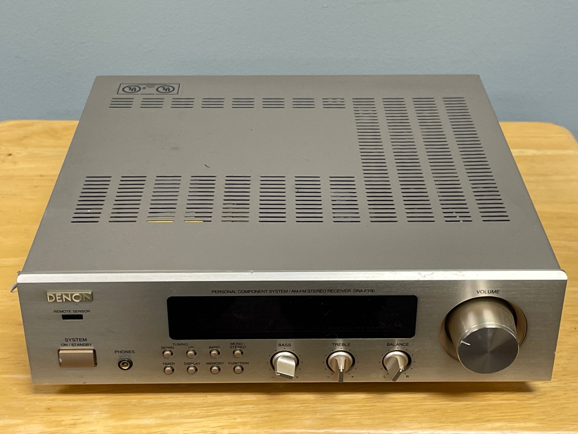 DENON PERSONAL COMPONENT SYSTEM / AM-FM STEREO RECEIVER DRA-F100 #11105 ...