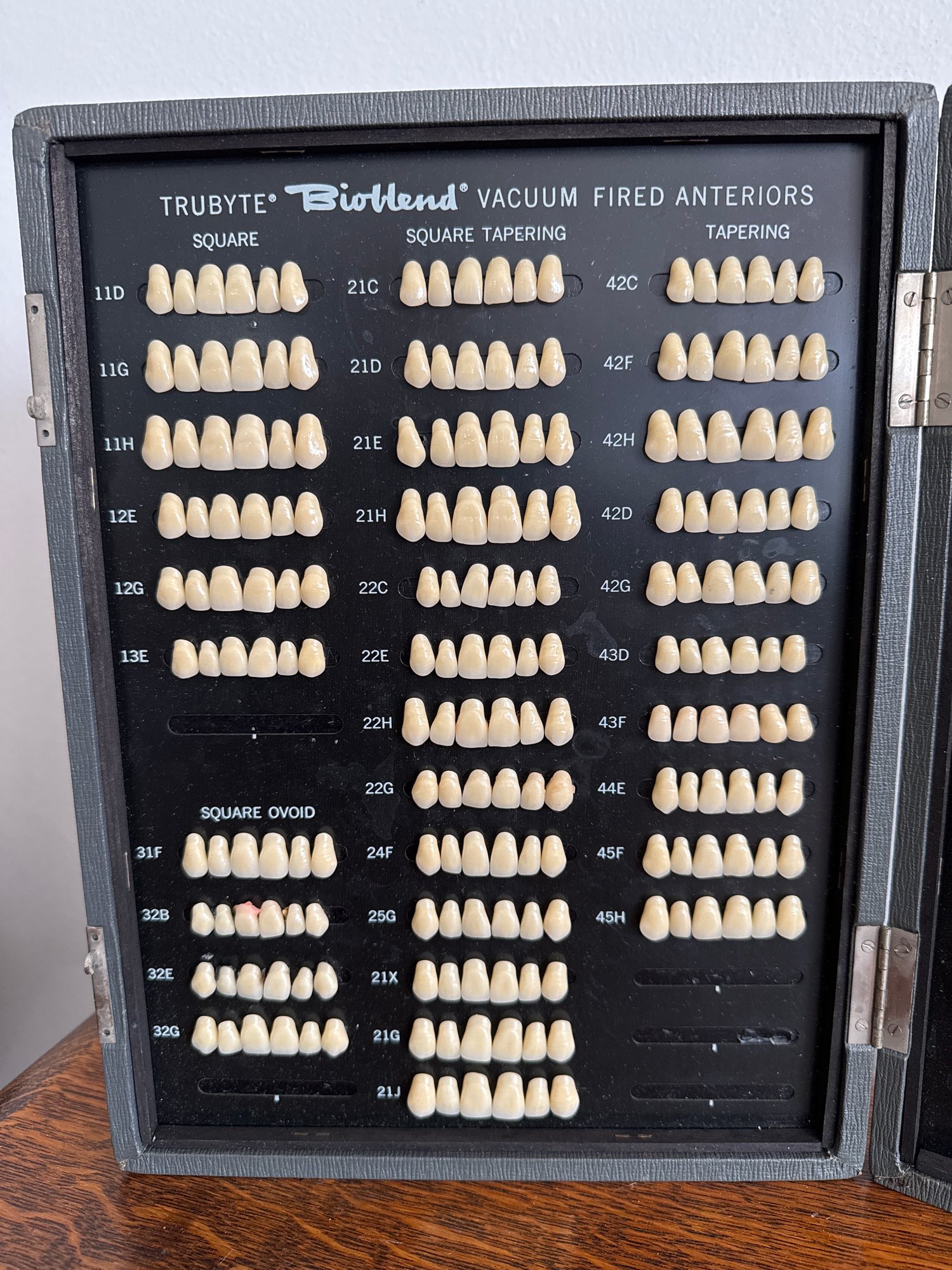 その他 Dentsply Trubyte Bioblend Mould Guide Vintage Trubyte Bioblend Anterior Mould Guide - Dental Porcelain