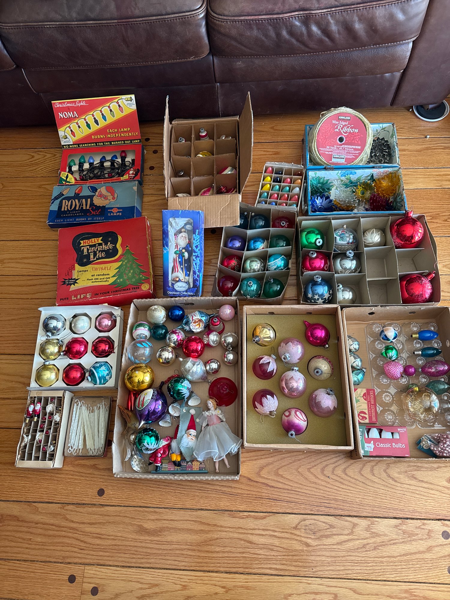 Rare Vintage & Antique Christmas Ornaments Large Collectible Lot