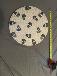 Lazy Susan With Skull Design