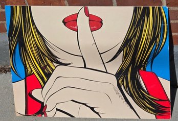 Vintage Poster Pop Art *Sssshhh* By Deborah AZZOPARDI