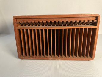 Vintage Teak CD Holder