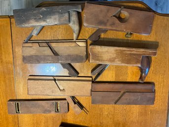 Antique Carpenter Planes In Various Conditions