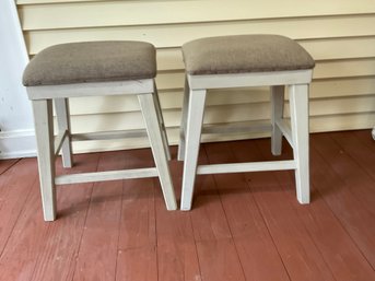 2 Covered Bar Stools