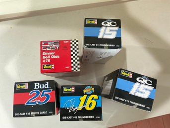 5 Revell Die Cast Model Race Cars