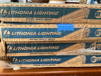 4 Lithonia Lighting Utility Style Lights