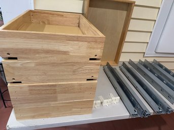 Four Dovetail Drawer Boxes W/ Slides