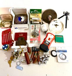 Tool Assortment Including Saw Holes Saws And Insustrial Diamond