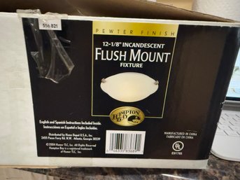 NIB Hampton Bay Ceiling Flush Mount Light