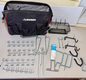 Peg Board Accessory Items In A Husky Bag