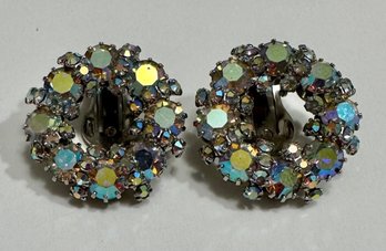 Weiss Rhinestone Clip-on Earrings