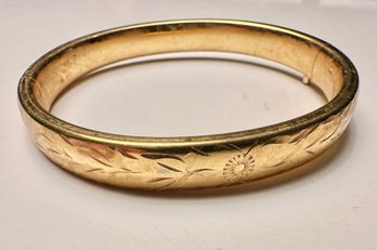 Embossed Bangle Bracelet