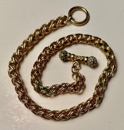 Ivana Signed 8' Chunky Necklace With Toggle Closure