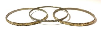 Set Of 3 Bangle Bracelets