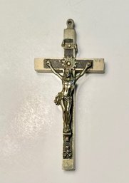 Large Crucifix Pendant With Skull And Bones