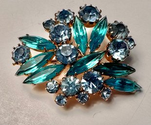 Brooch With Multi-colored And Shaped Rhinestones  2