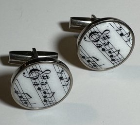 Musical Staff Cuff Links