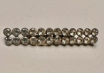 Vintage Rhinestone Bar Pin