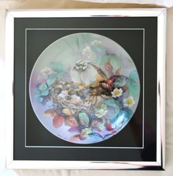 White-throated Sparrow Collector's Plate Framed