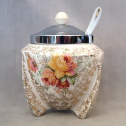 A J Wilkinson Celtic Rose Lidded Preserve Pot
