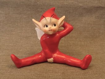 Mid-century Porcelain Pixie Figurine