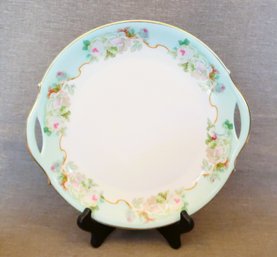 Porzellanfabrik Moschendorf Handled Porcelain Cake Plate Antique