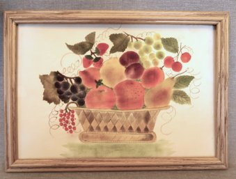 Velvet Stencil Painting - Fruit Basket