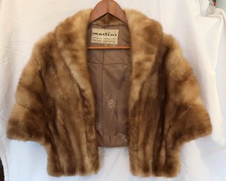 Mink Fur Stole Wrap