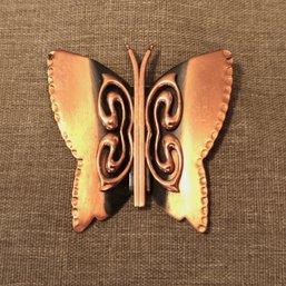 Copper Renoir Butterfly Pin