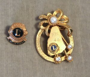 Lion's Club International Pins (set Of 2)