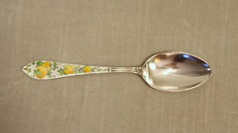 Watson Enameled Sterling Silver Lemon Orange Citrus Sugar Spoon
