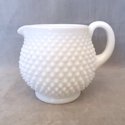 Fenton Hobnail Milk Glass Ball Pitcher
