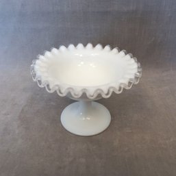Fenton Silvercrest Ruffled Compote #1