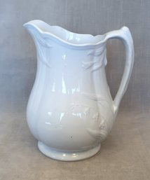 White Ironstone Pitcher Lily Of The Valley England
