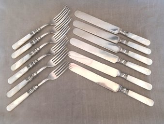 Forks & Knives Mother Of Pearl Handles