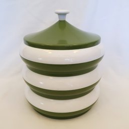 Vintage Canisters Triple Stacked Avocado Green Plastics Consolidated